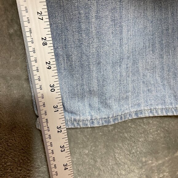 Old Navy Y2K Mens Painter Carpenter Utility Baggy Light Wash Denim Jean 42x32* - Picture 8 of 10